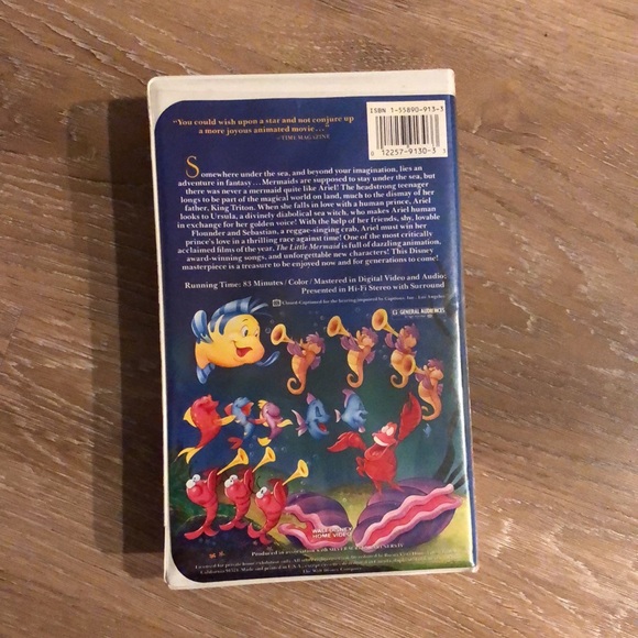 The Little Mermaid Black Diamond Edition VHS - Picture 2 of 5
